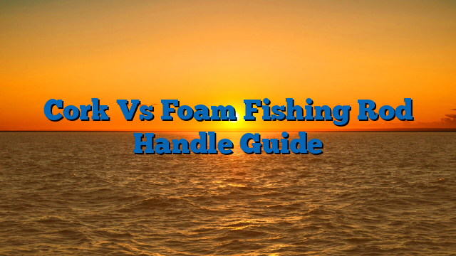 Cork Vs Foam Fishing Rod Handle Guide