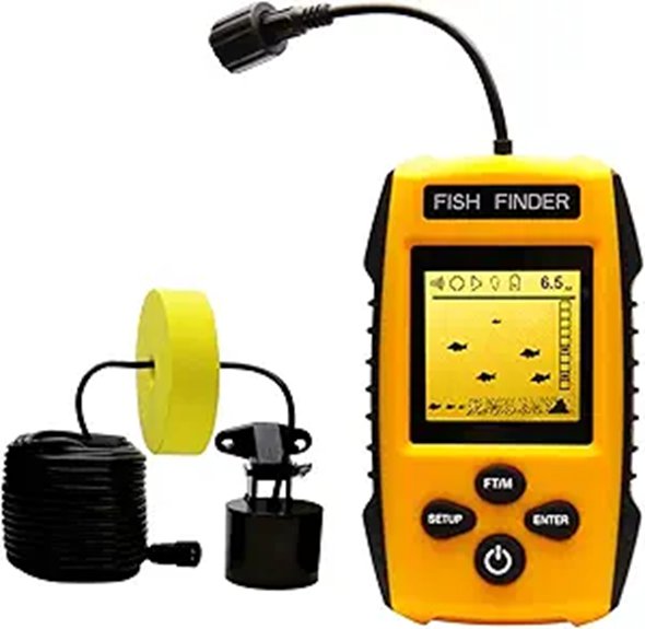 Handheld Portable Fish Finder with LCD Display