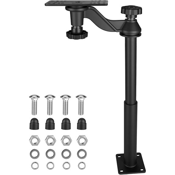 Adjustable Telescoping Fish Finder Mount for Boats